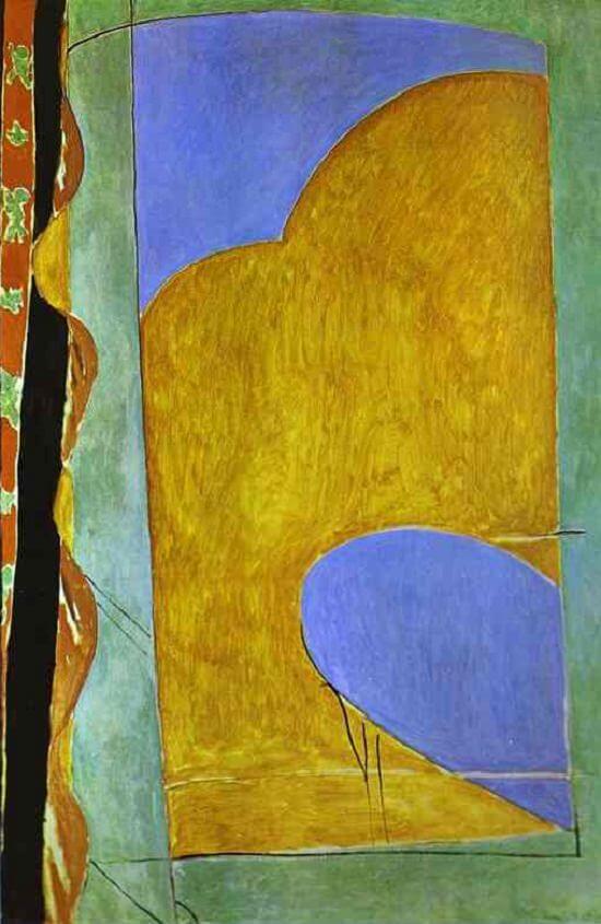 Composition: The Yellow Curtain, 1914 by Henri Matisse