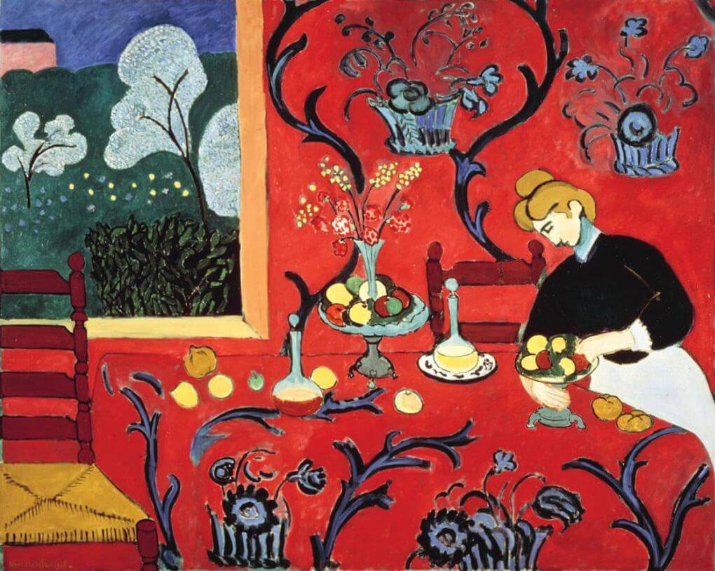 The Dessert: Harmony in Red, 1908 by Henri Matisse