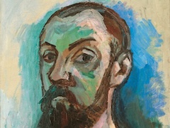 Self-Portrait in a Striped T-shirt by Henri Matisse